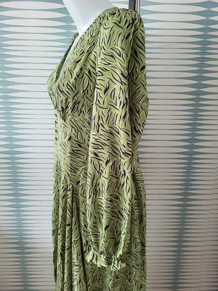 Robe longue verte à motifs modèle Elvalia taille XL By One Loicïa Curve neuve avec étiquette - photo numéro 11