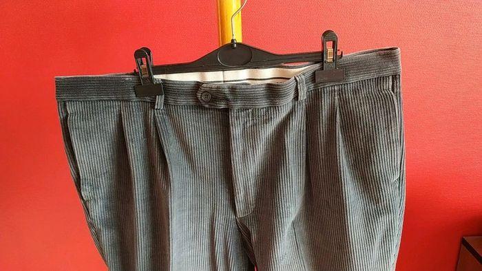 Pantalon velours homme gris taille 50 extensible - photo numéro 2