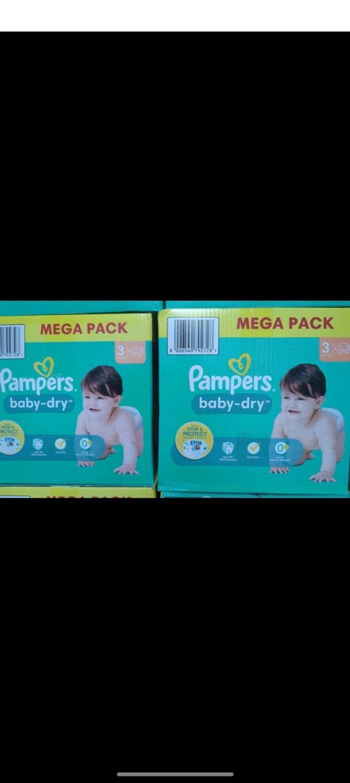 2 méga packs Pampers baby dry taille 3