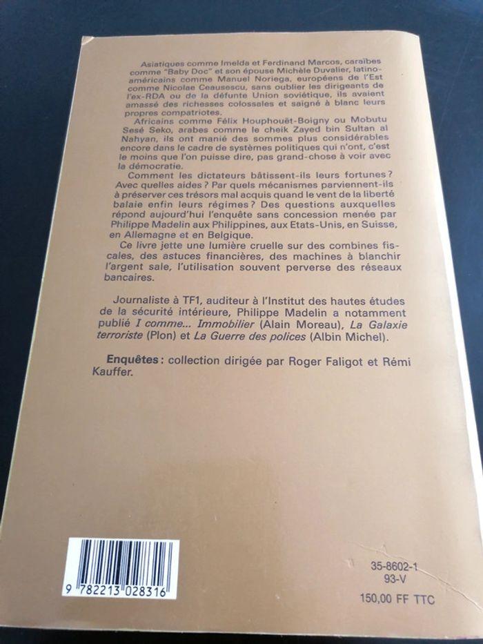 Livre "L'or des dictatures" Enquête Fayard Philippe Madelin - photo numéro 2