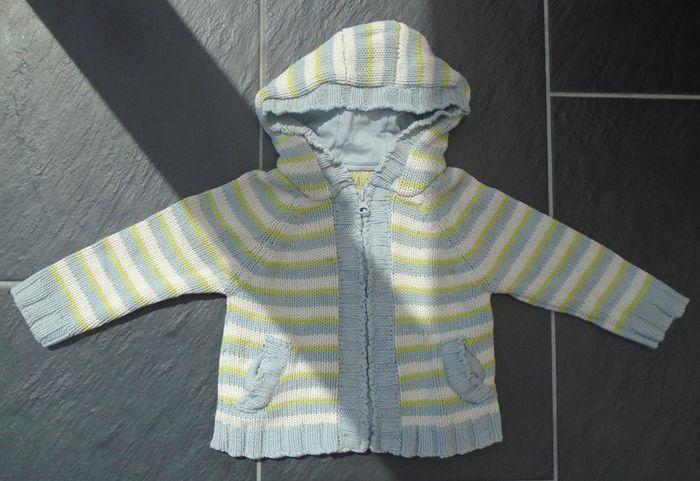 Joli gilet zippé à capuche fille 12 mois - photo numéro 1