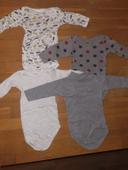 Lot de bodies petit bateau