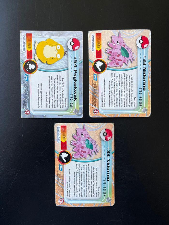 Lot de cartes Pokémon 4 Topps / 2 Dunkin - photo numéro 3