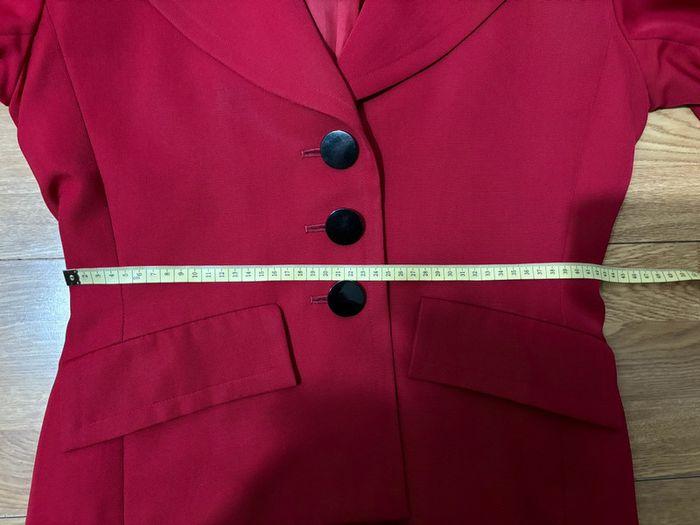 Veste blazer vintage 80's Yves Saint Laurent rouge - photo numéro 13