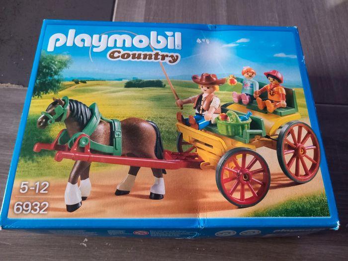 Playmobil country calèche avec attelage