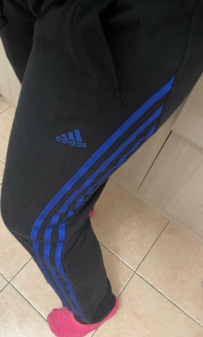 Jogging adidas femme bande bleu