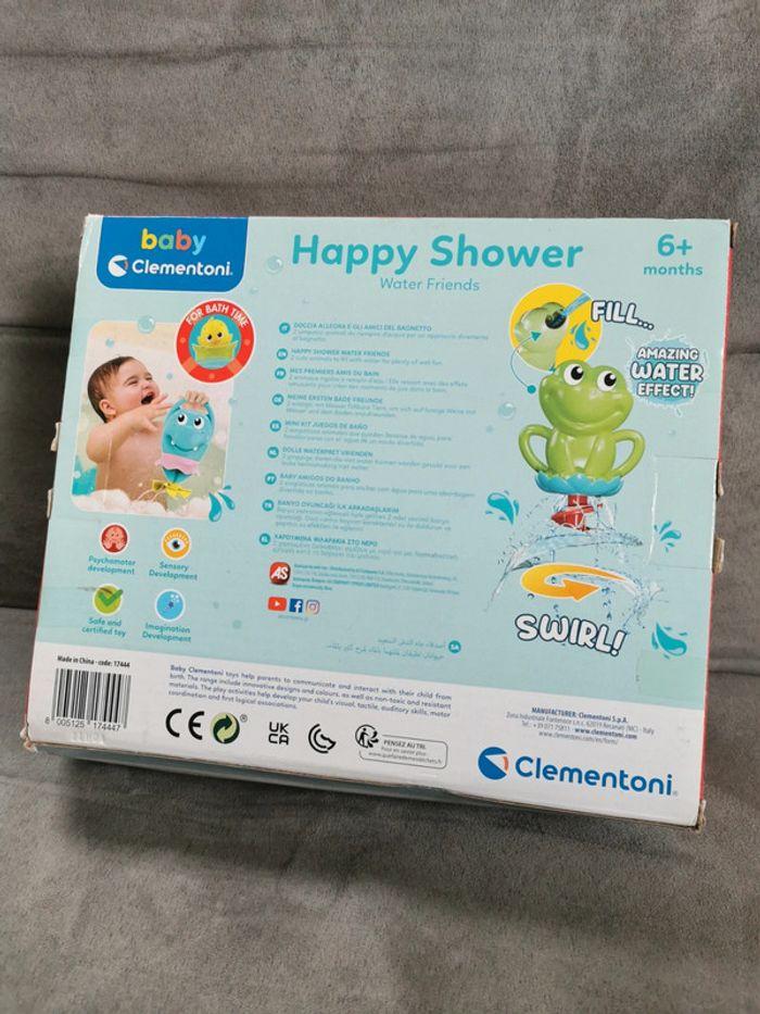 Jeu de bain baby Clementoni Happy shower water friends splash animaux grenouille - photo numéro 2