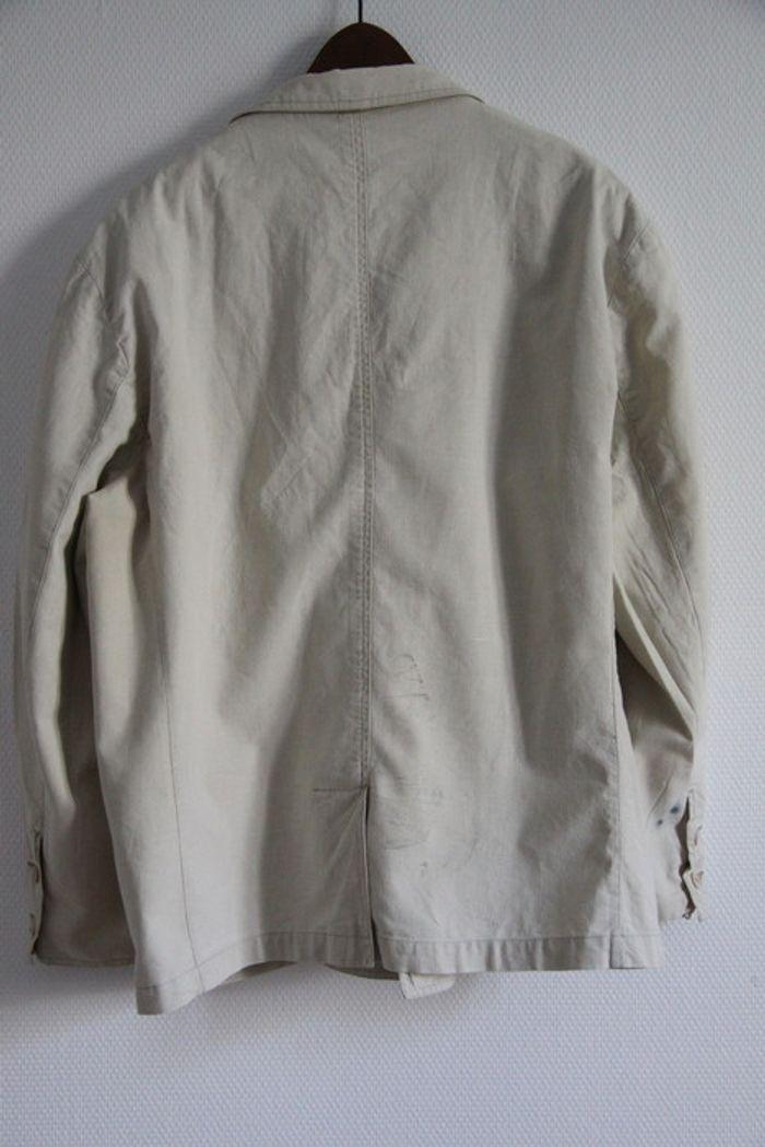 Vintage C&A Veste homme ou boyfriend en 55% lin 45% coton - photo numéro 2