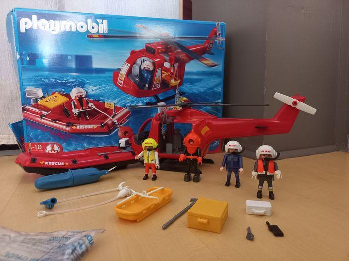 Playmobil Secours en mer  (LOT COMPLET moins  le harnais) - photo numéro 1