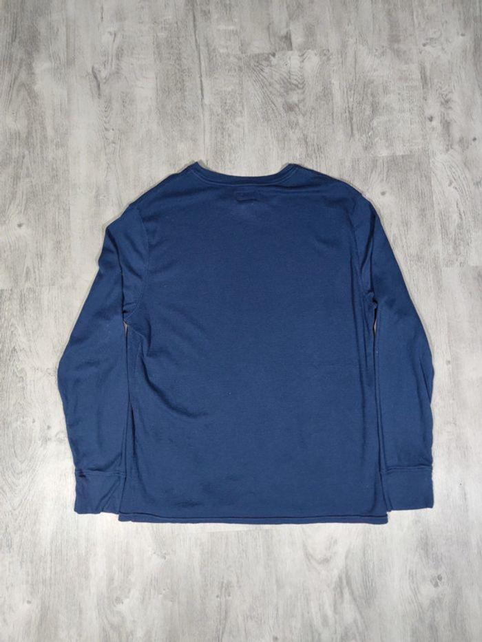 Pull Ralph Lauren Nid D'abeilles Bleu Marine Logo Brodé Blanc Taille XL Homme - photo numéro 8