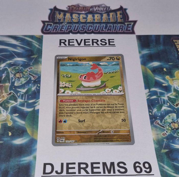 Carte Pokémon Reverse Nigirigon 131/167 TWM Mascarade Crépusculaire Fr neuf