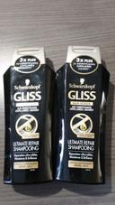 2 Shampooings schwarzkopf gliss ultime repair