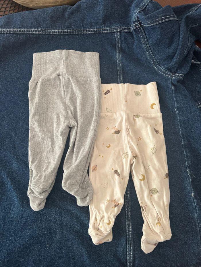 Lot deux pantalon avec pieds kiabi 3m - photo numéro 2