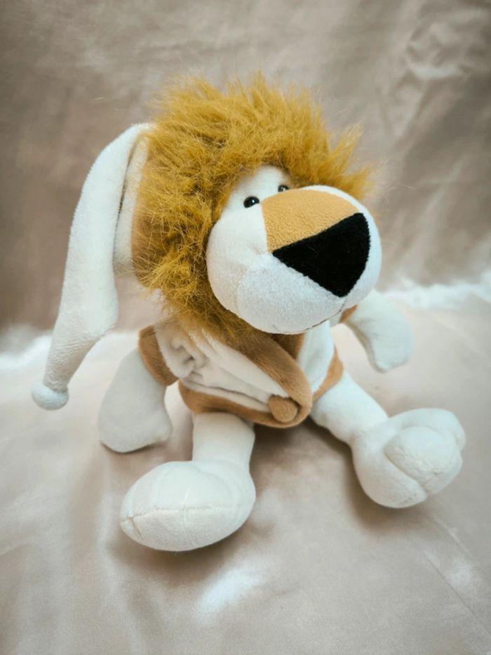 Peluche Lion avec son peignoir - photo numéro 1