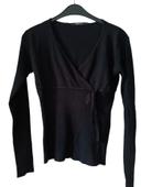 Pull cache coeur noir - taille M