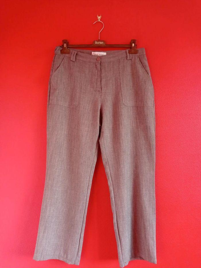 Pantalon Collection L Marron taille 42 - photo numéro 4