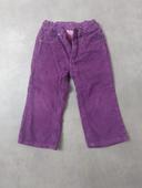 Pantalon velour 2 ans