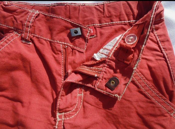 Pantalon Pantacourt Rouge Brique 3 ans - photo numéro 3