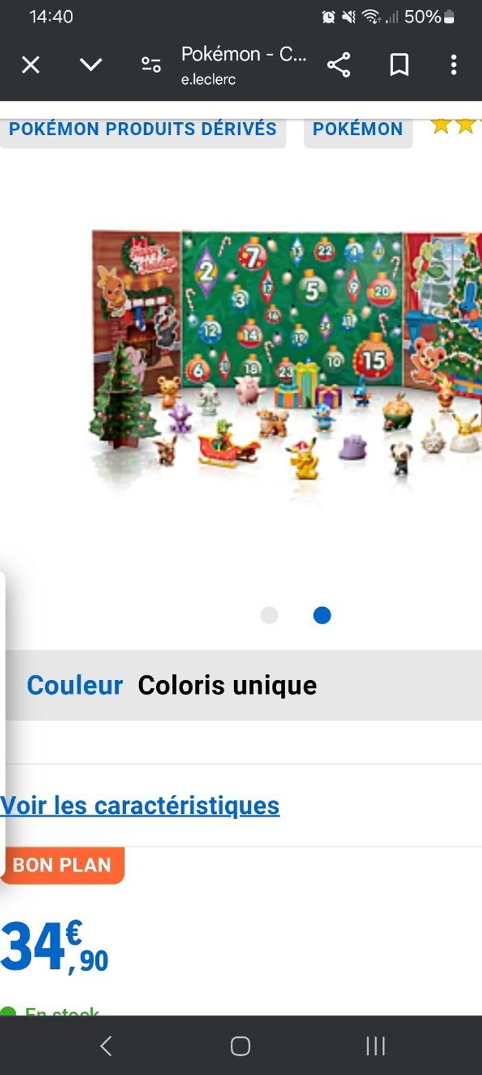 Calendrier de l'avent  pokemon neuf - photo numéro 3