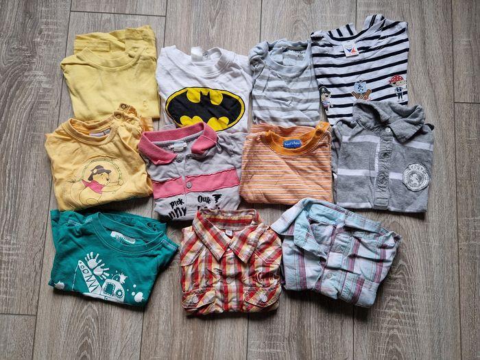 Lot de 11 t shirts et chemisettes 18 mois