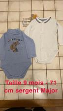 Lot de 2 bodies manches longues