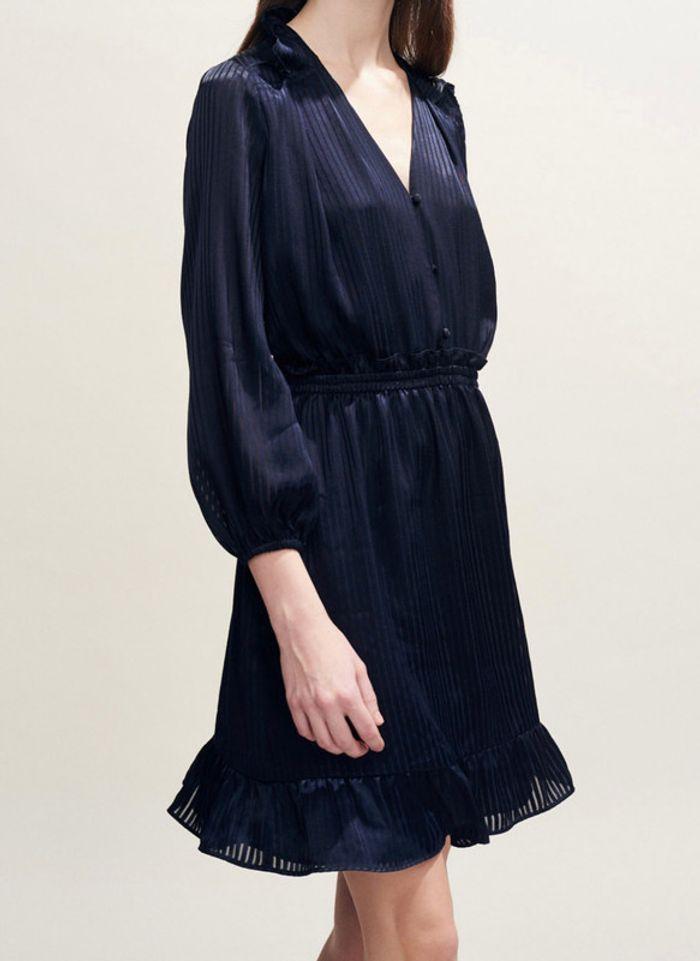 Robe Claudie Pierlot bleue marine - photo numéro 7