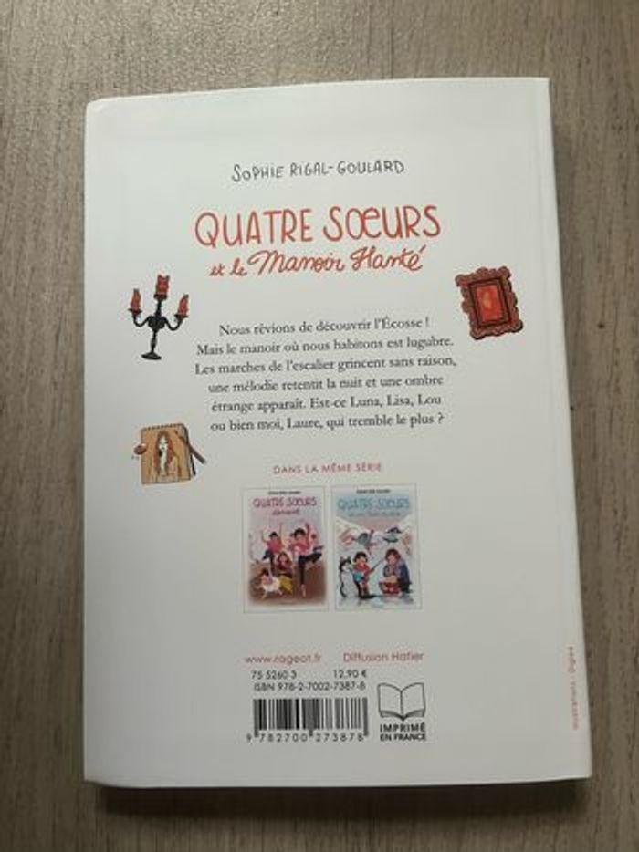 Livre quatre sœurs et le manoir hanté - photo numéro 2