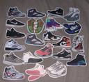 Autocollant basket Nike Jordan converse