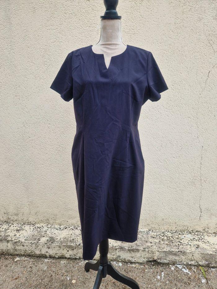 Robe bleu marine sinon jersey - photo numéro 1