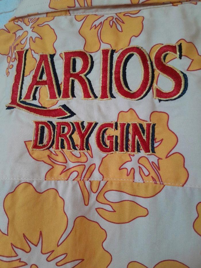 Chemise Publicitaire  / Larios Dry Gin / Brodée / Taille XL - photo numéro 4