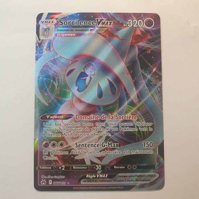 Carte Pokémon Sorcilence Vmax 066/159 Zénith Suprême Épée & Bouclier - photo numéro 1