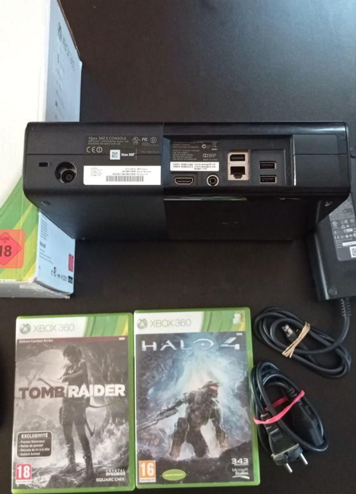 😍Xbox 360 slim E en boite édition halo 4 avec jeux d origine - photo numéro 3