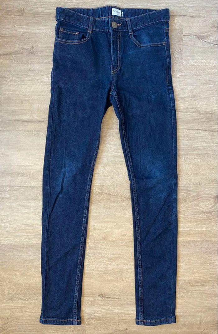 Jean skinny bleu foncé avec élastique Kiabi 14 ans / 158 - 164 cm - photo numéro 4