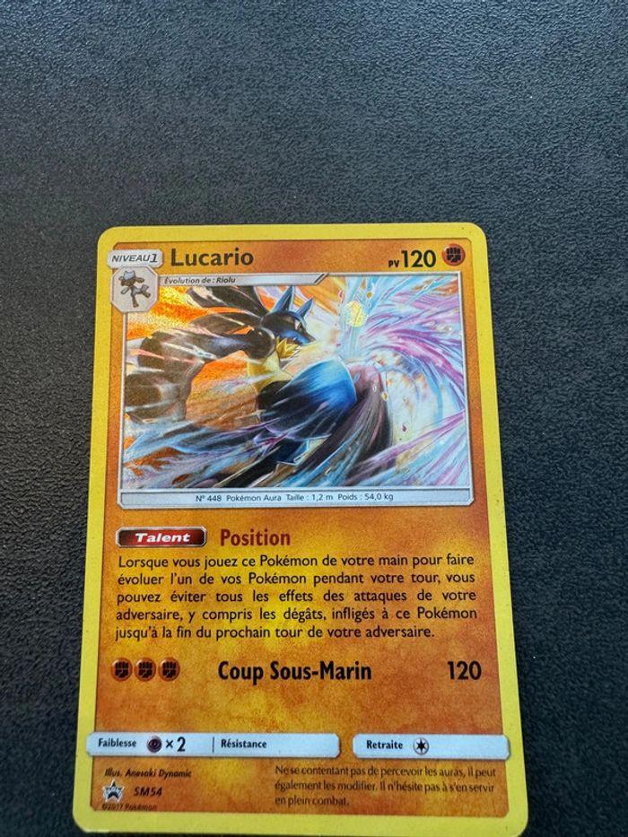 Carte Pokémon Lucario SM54 Promo 2017 - photo numéro 4