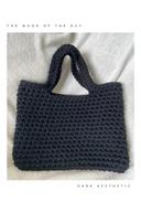 Sac à main en crochet Noir