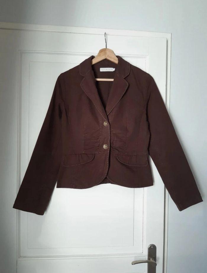 Veste blazer marron Cache Cache T36 - photo numéro 2