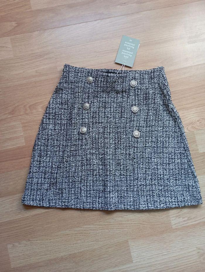 Jupe courte aspect tweed H&M 34 - photo numéro 1