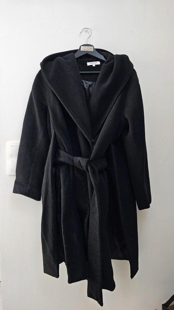 Manteau cape noir capuche Morgan - photo numéro 2