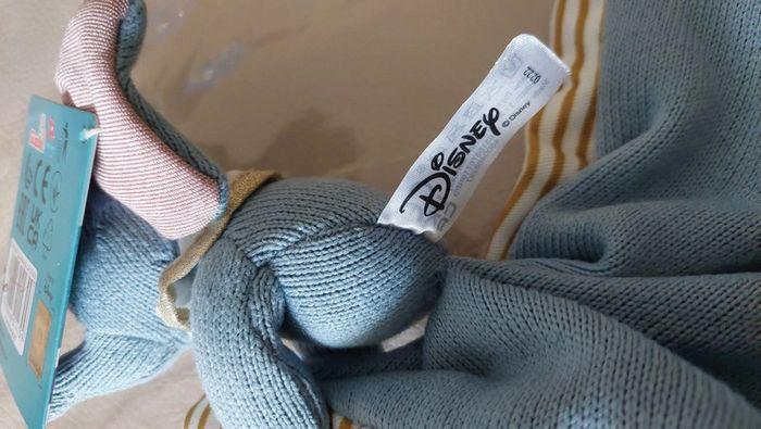 Doudou plat maille tricotée Disney éléphant Dumbo - photo numéro 9