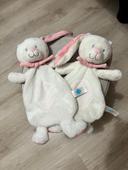 Doudou lapin plat tex