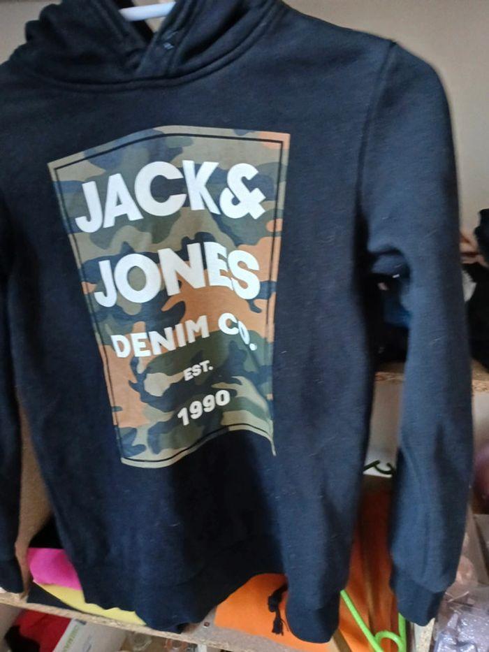 Sweat à capuche garçon Jack&Jones taille 152 - photo numéro 2