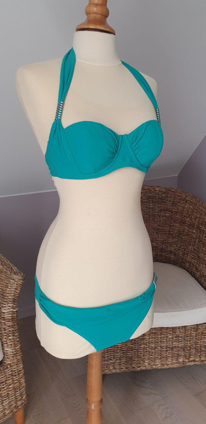 Maillot de bain 2 pièces vert d'eau Darjeeling 40-85C - photo numéro 2