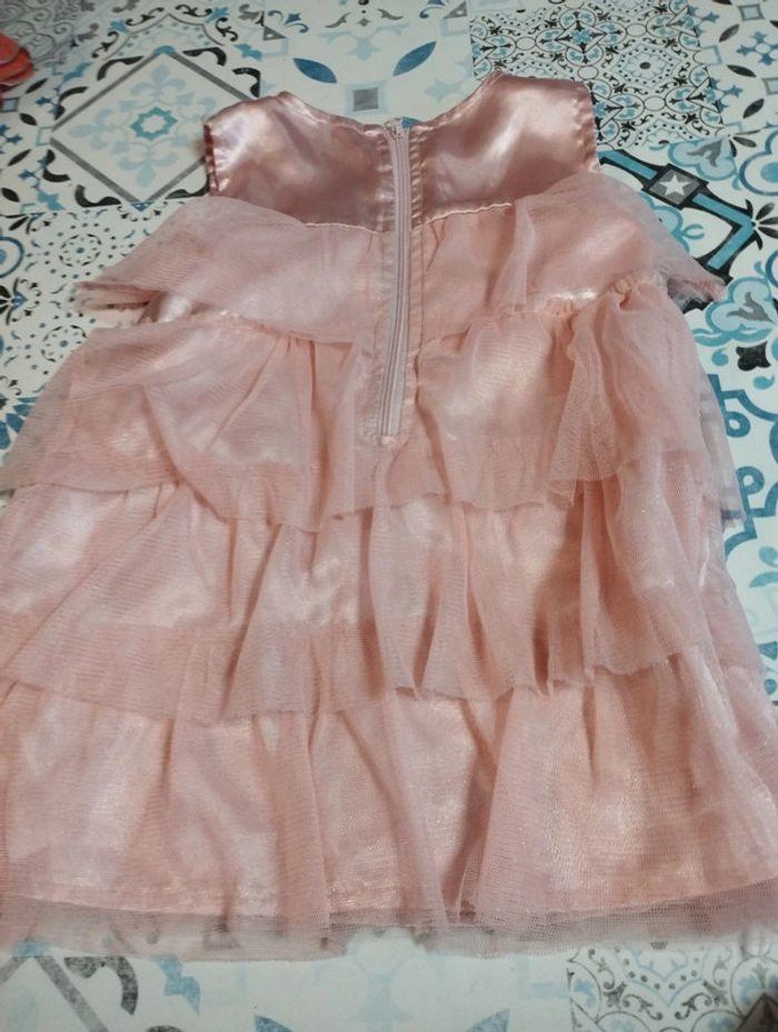 Robe rose pâle tulles in extenso 2 ans 92cm - photo numéro 2