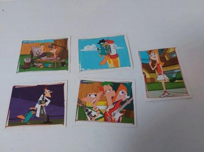 Lot 5 stickers Phinéas et Ferb - photo numéro 1