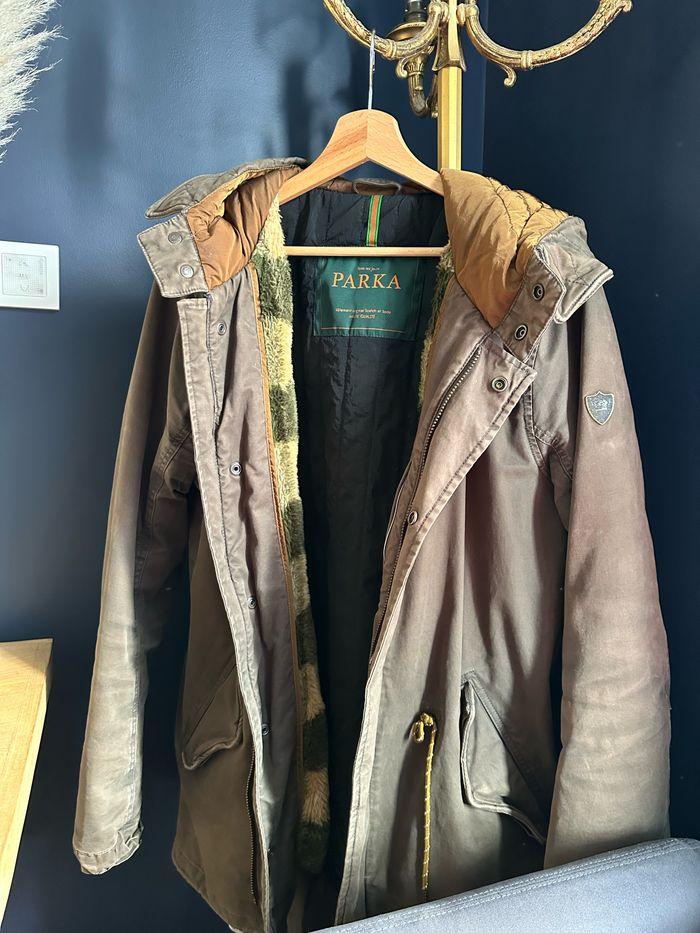 Manteau Parka vert chaud Scotch & Soda taille M - photo numéro 1