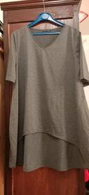 T-shirt gris manches courtes