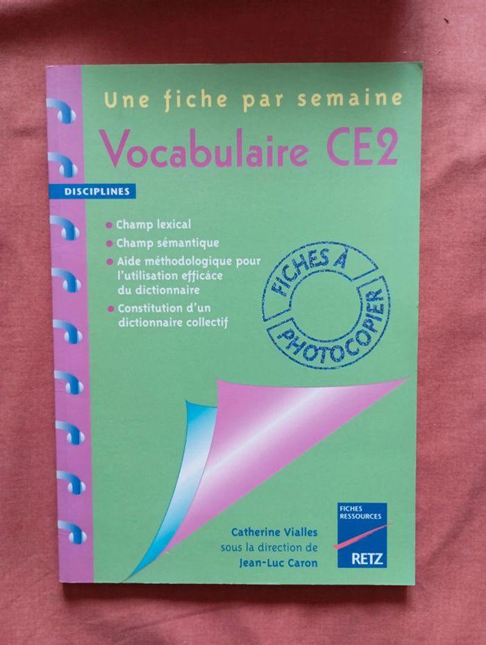 Fichier de vocabulaire CE2 Retz - photo numéro 1