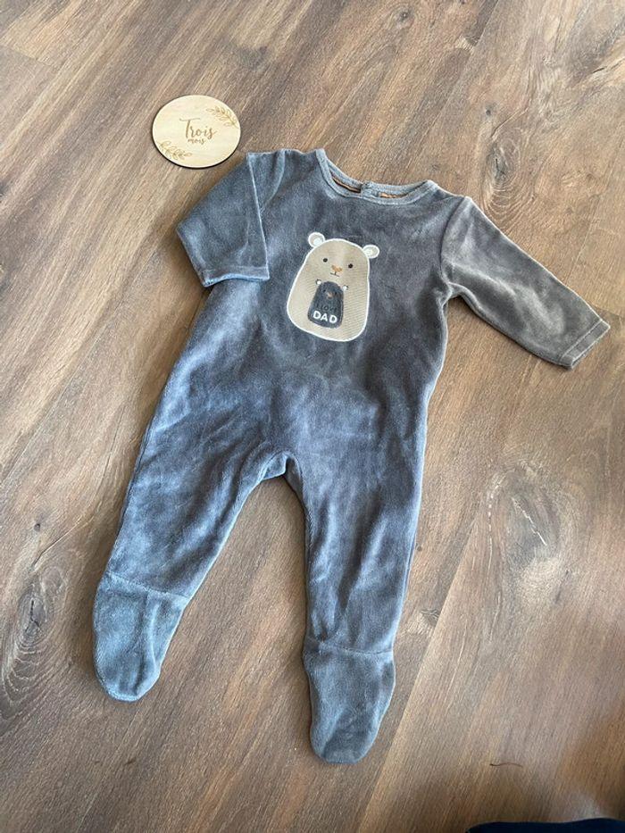 Pyjama en velour 3 mois