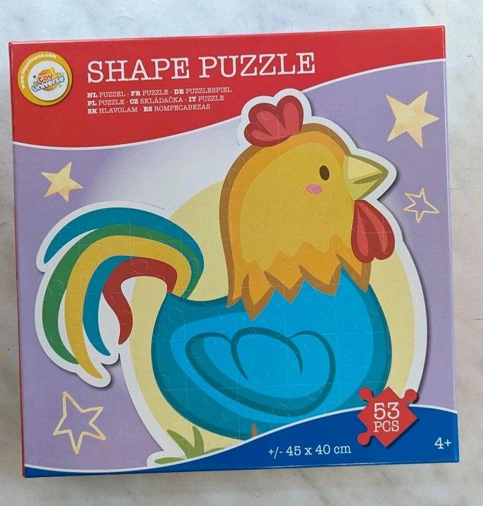 Puzzle complet poule 53 pièces 45*40 cm 4 ans et plus