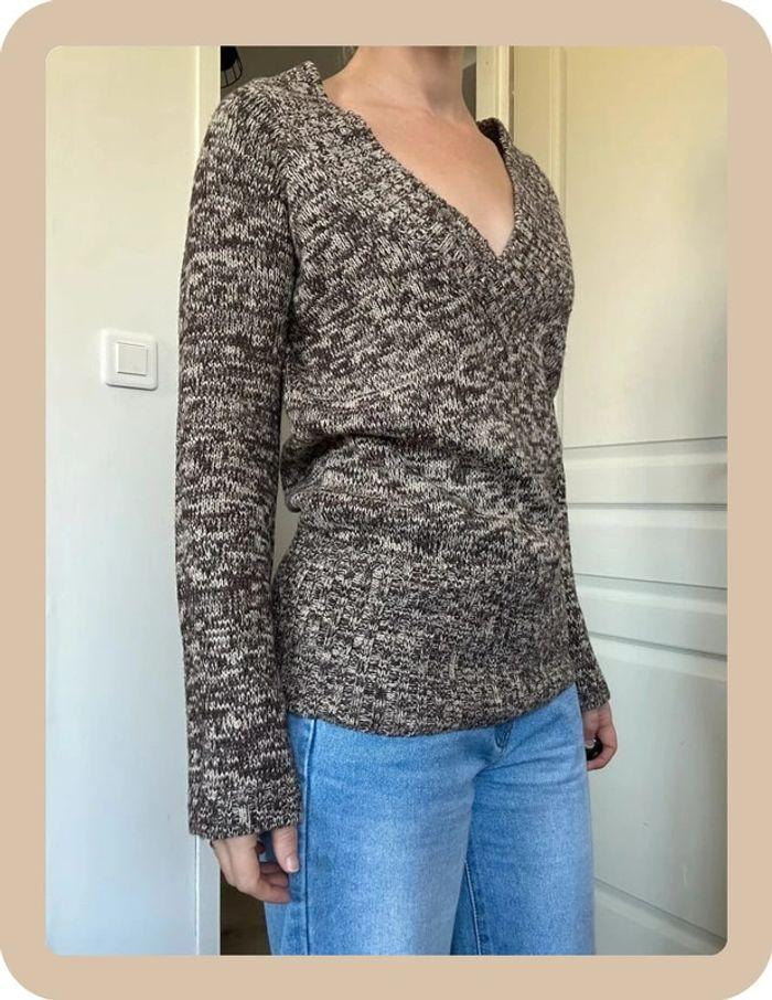 Pull maille Marron Jennyfer taille 40 💖 - photo numéro 3